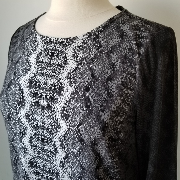 Knit Sheath Dress Snake Print SIZE MEDIUM - Picture 3 of 4